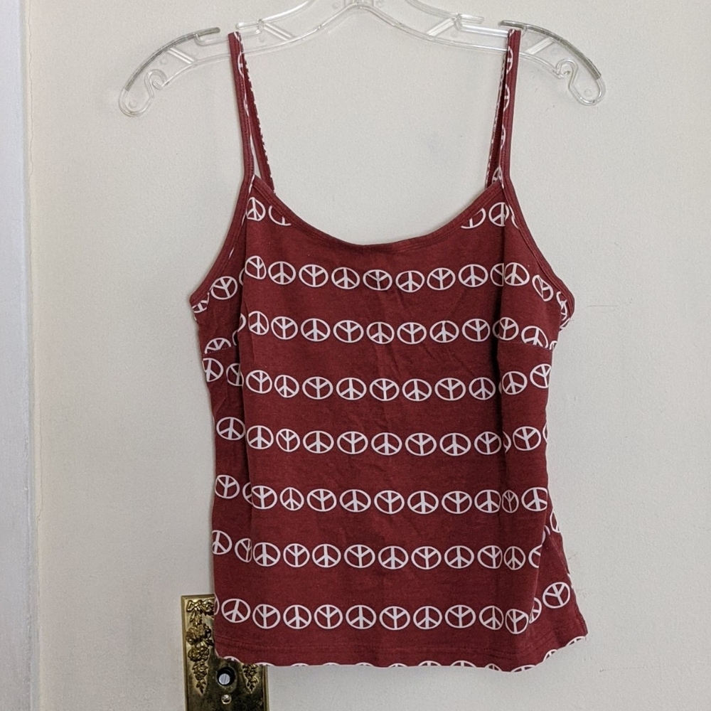 Peace sign Tank Top, Vintage, size Small
